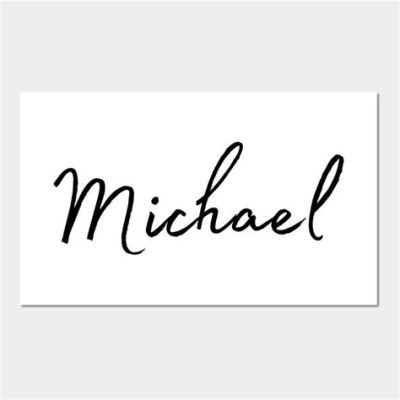 How to Write Michael in Cursive: A Guide to an Artistic Journey